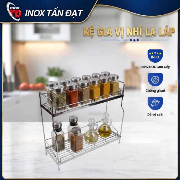 KỆ GIA VỊ NHÍ LA LÁP