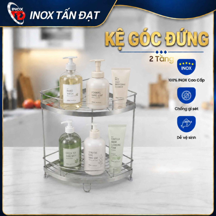 KỆ GÓC ĐỨNG 2 TẦNG 