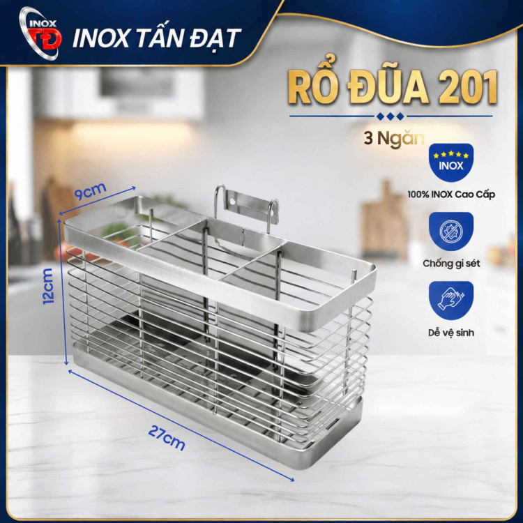 RỔ ĐŨA INOX 201 