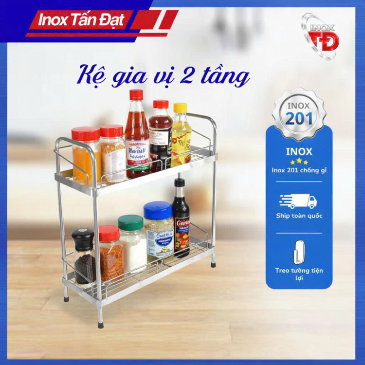 Kệ gia vị 2 tầng